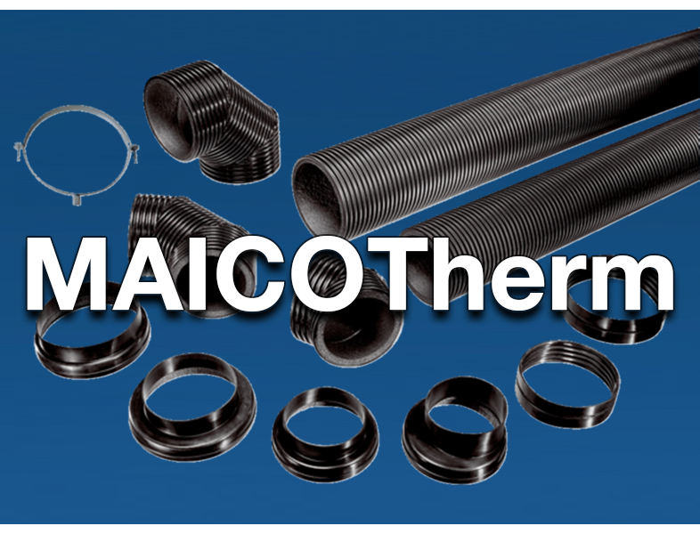Wärmeeffizientes Luftverteilsystem mit Kunststoffrohrleitungen - MAICO Therm