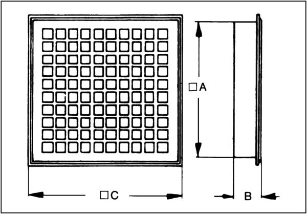 MLG 50 IM0000719.PNG Internal grille for ventilation and air extraction, sheet-steel