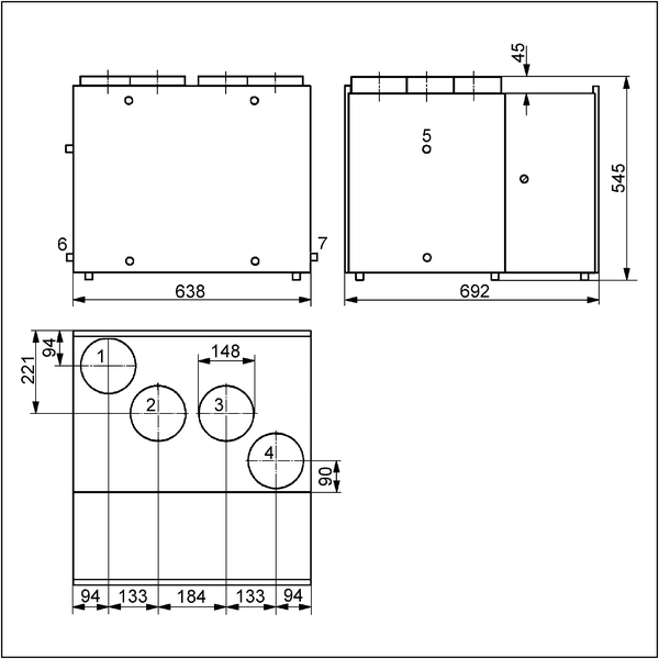 WRG 300 WPK IM0000834.PNG Compact ventilation system with heat recovery and heat pump with cooling function