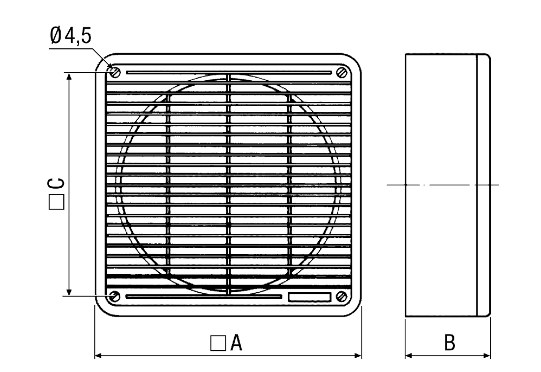 Maico ZFF 30 Luftfilter Filter Schutz f Ventilator 
