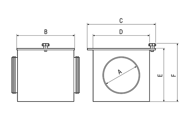 TFE 25-7 IM0000986.PNG Filtr powietrza do montażu w kanale, DN 250