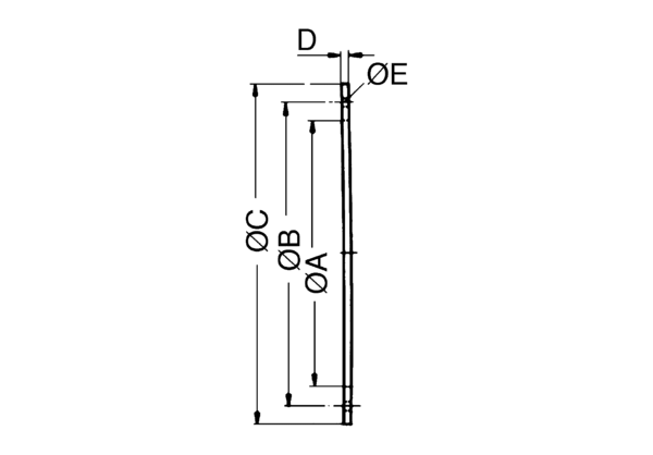 GF 30 IM0001025.PNG Counter flange for the assembly of fans to ventilation ducts,  DN 300