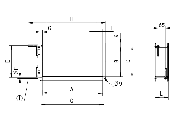 WHP 22-18 IM0001041.PNG Водяной калорифер для вентиляционных каналов 500 мм x 250 мм