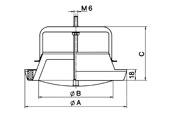 TM 10 IM0001135.PNG Disk valve for exhaust air, enamelled white steel sheet, with mounting frame, DN 100, for domestic ventilation max. 30 m³/h