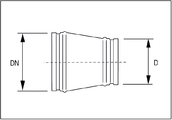 USS 180-80 IM0001183.PNG Élément de transition symétrique avec joint roulant, DN 180 - DN 80