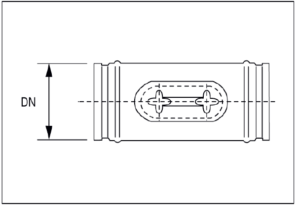 RO 100 IM0001192.PNG Orifice de nettoyage avec joint roulant pour tuyaux agrafés, DN 100