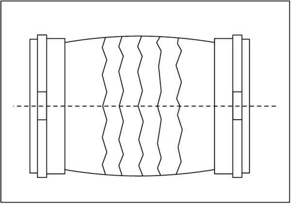 SET 125 IM0001207.PNG Canvas connector with 2 clips for folded spiral-seams ducts, DN 125