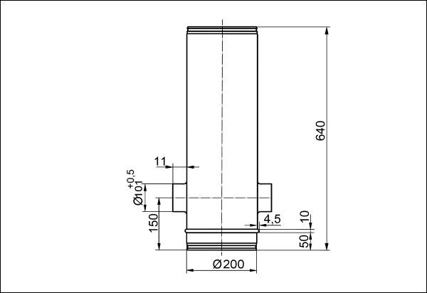 BA 200/100-2 IM0001222.PNG Compensateur de protection incendie avec 2 tubulure de raccordement