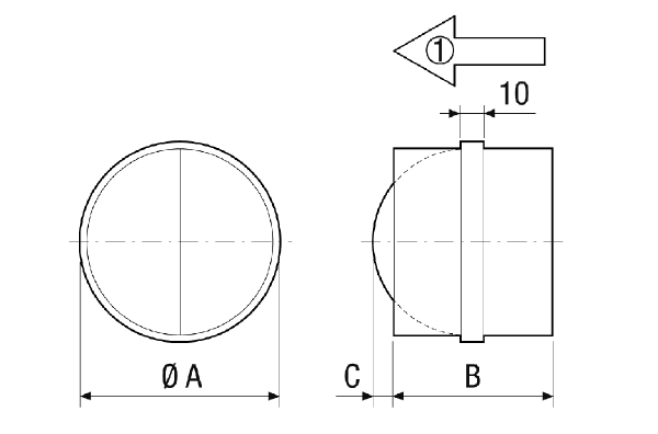 AVM 25 IM0001313.PNG Automatska cijevna žaluzina, DN 250