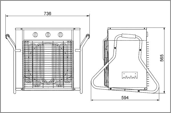 PDH 20 IM0002063.PNG Aérotherme portable, courant triphasé