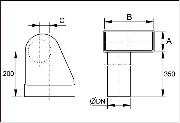 WB90VLS/55/220/125 IM0003384.PNG Coude angle 90°, 55/220 sur DN 125