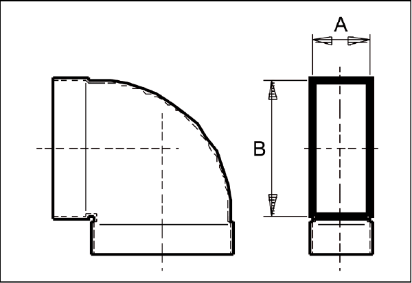 KB90KH/80/100 IM0003396.PNG Oblouk 80/100, 90grad, krátký, hori-