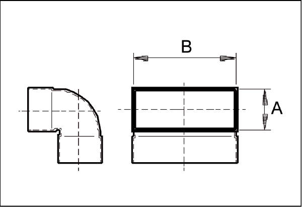 KB90KV/70/170 IM0003398.PNG Csatörnakönyök 70/170, 90fok, rövid, hori-