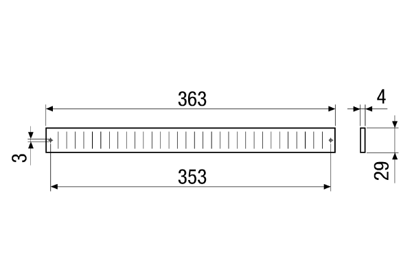 ZE 45 GF IM0006671.PNG Kratka płaska do przepustu powietrza zewnętrznego ZE 45 F, biała