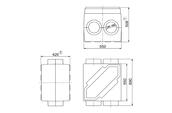 WT 300 IM0006686.PNG Heat exchanger in ventilation systems, DN 160
