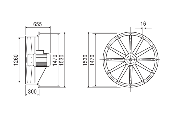 DAS 125/8 IM0007787.PNG Axial fan, DN 1250, 3-phase current