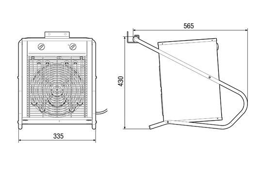 MHE 3 IM0008608.PNG Aérotherme portatif, courant alternatif, 3000 Watts