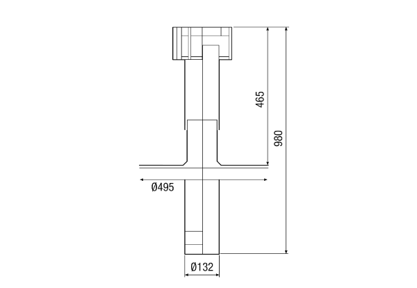 DF 125 S IM0008852.PNG Krovni izlaz s krovnom kapom, boja: Crna, priključak DN 125