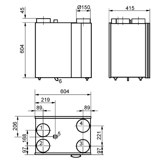 WRG300PLUS IM0009112.PNG Централизованные и децентрализованные вентиляционные приборы с рекуперацией тепла, централизованные вытяжные приборы, вентиляционные трубопроводы