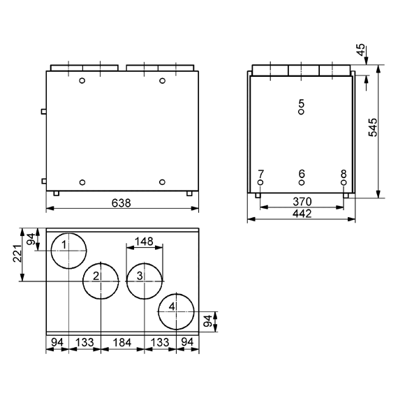 WRG300 IM0009113.PNG Appareils de ventilation centralisés et décentralisés à récupération de chaleur, appareils d'évacuation d'air centralisés, systèmes de ventilation à gaine ronde