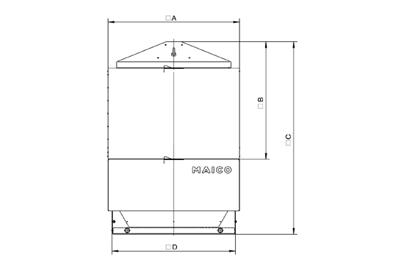SDA 50 IM0009145.PNG Silencieux de soufflage pour tourelles d'extraction