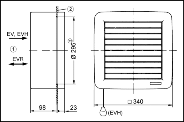 EVR 26 IM0009413.PNG Window fan for ventilation and air extraction