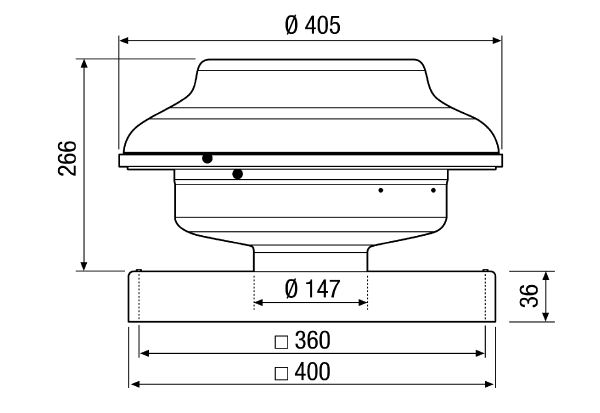 EHD 15 IM0009426.PNG Mini roof fan for private or commercial use, DN 150