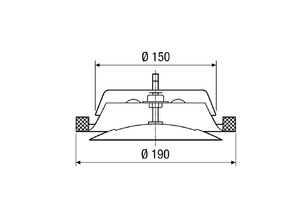 TFZ 15 IM0011459.PNG Disk valve for supply air, sheet steel, white, DN 150, for domestic ventilation max. 150 m³/h, EBR-D 15 mounting frame required