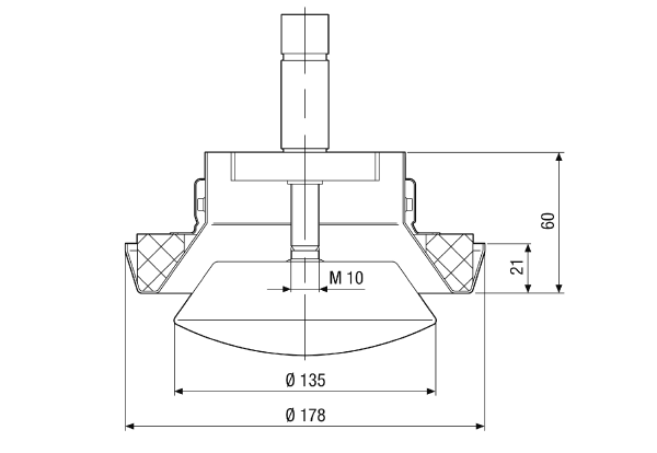 WBV 12 IM0012036.PNG Bouche d'extraction ignifugée avec dispositif d'arrêt coupe-feu sans entretien et dispositif de déclenchement hermétiquement scellé, DN 125