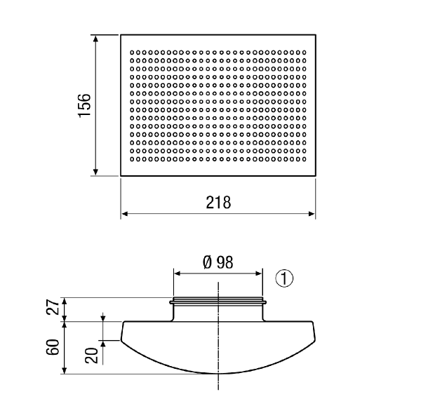 ZWVQ 10 IM0012743.PNG Supply air valve with blower and sound insulation effect, white powder-coated steel sheet, wall installation, DN 100, for domestic ventilation max. 50 m³/h