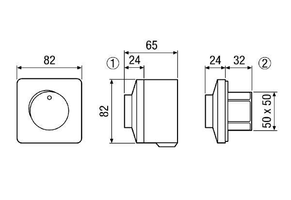 ST EC 010 IM0013529.PNG Potentiomètres de commande des ventilateurs EC, signal de sortie 0-10 V, tension de service 10 V