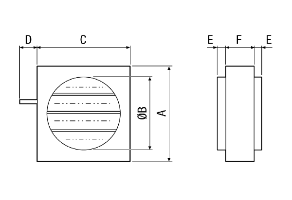 JRE 60 IM0015007.PNG Volet de régulation à lamelles pour servomoteur, DN 600