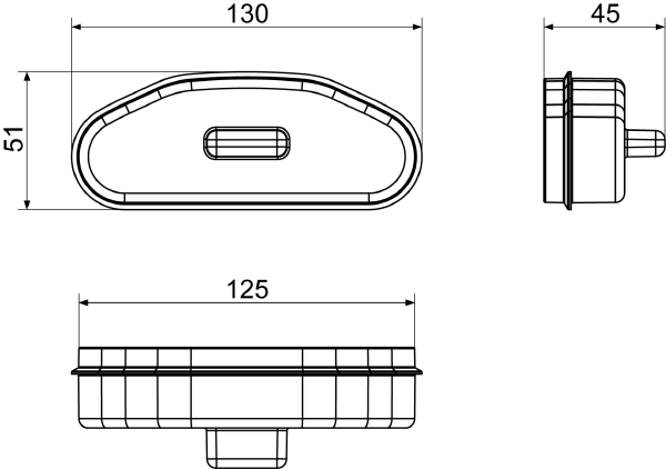 FFS-D IM0015074.PNG Vakburkolat pl. nem használt nyílások lezárásához a légelosztón, szélesség x magasság x mélység: kb. 130 x 51 x 45 mm, CSE 5 db