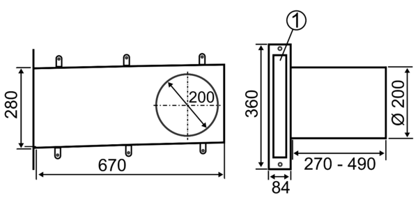 PP 60 KL-SR IM0015365.PNG Komplet za grubu gradnju koji se sastoji od elementa okvira, zidnog odvojka i nadžbuknih zaštitnih obloga za ventilacijski uređaj u jednoj prostoriji PushPull 60 K s rekuperacijom topline
