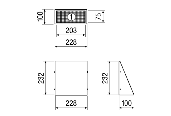 KW-AL 16W IM0015575.PNG Outside air wall supports, DN 160, colour pure white, similar to RAL 9010