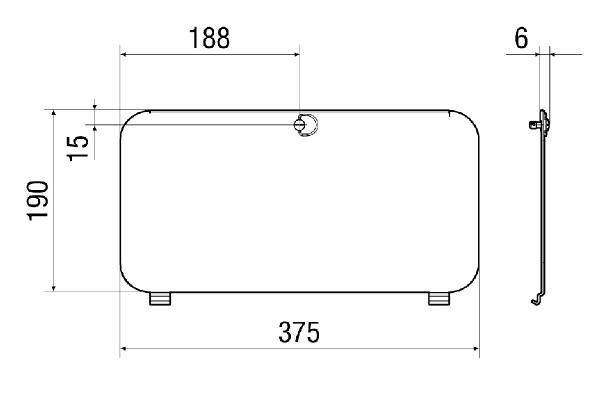 WS-FVA 160 IM0016662.PNG Szűrő záróburkolatok WS 160 Flat központi szellőztető készülékekhez