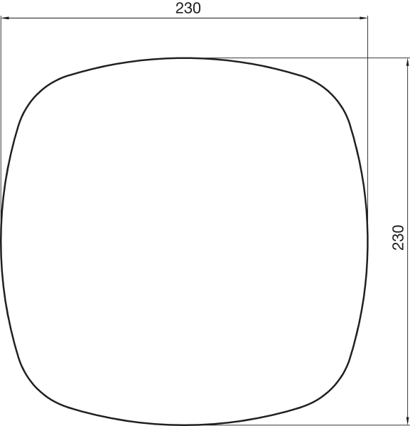 RLV 125 SQ IM0017104.PNG Vanne d'alimentation et clapet d'air sortant réglable avec support de montage et élément d'étranglement intégré. Plaque frontale Square