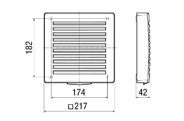 PP 45 AK IM0017174.PNG A plastic external cover,colour: traffic white, similar to RAL 9016, is needed as an accessory for the PP 45 K, PP 45 O and PP 45 RC final assembly kits