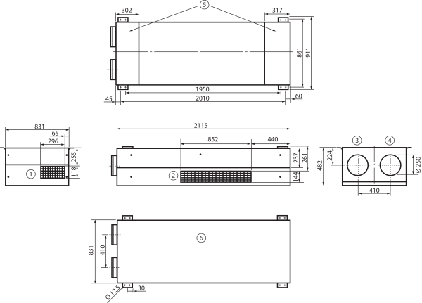 geniovent.x 900 F L-E-SU IM0017262.PNG Appareil de traitement d'air RLT décentralisé avec récupération de chaleur très élevée. Avec échangeur de chaleur enthalpique, raccords d'air extérieur et d'air rejeté à gauche, soufflage en bas, détecteur CO2 intégré dans l'appareil. Avec application pour la commande mobile des appareils
