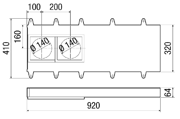 Duo LE IM0017790.PNG Élément d'embrasure pour montage dans une embrasure de fenêtre de l'appareil de ventilation décentralisé à récupération de chaleur Duo