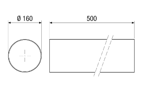 PP 45 RHK IM0018413.PNG Csőszerelő hüvely tartozékként PP 45 K, PP 45 O, PP 45 RC, PPB 30 K, PPB 30 O és PPB 30 RC végszerelő készlethez, hossz: 500 mm, szállítási terjedelem: 1 x csőszerelő hüvely, 1 x szerelőanyag