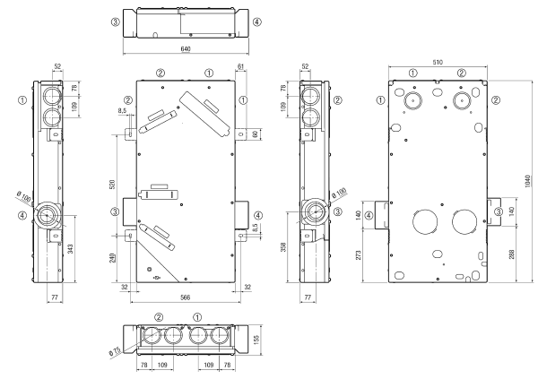 WS 75 Powerbox S IM0019223.PNG Lokální resp. malé centrální vysoce efektivní větrací zařízení s rekuperací tepla, EC ventilátory a entalpickým křížovým protiproudovým tepelným výměníkem. DN 100 Připojení odpadního a venkovního vzduchu na straně. Vždy 2* DN 75 odvody a přívody vzduchu. Včetně kvalitního řízení vnitřního vzduchu RLS G1 WS ze skla, sledování teploty a vlhkosti, 2x filtr ISO Coarse 80 % (G4), oblast objemového proudu od 20 do 70 m³/h, provedení: stropní montáž zapuštěná nebo na povrch nebo na vnitřní stěnu, viz nutné příslušenství.