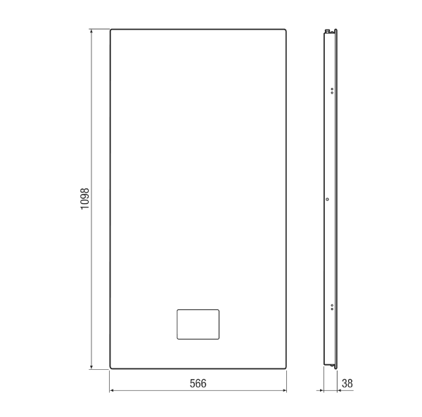WS 75 UPGA IM0019226.PNG Zapuštěný skleněný kryt pro WS 75 Powerbox H, designové provedení ze skla