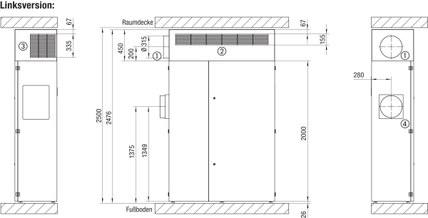 TB GVX600/900S L IM0019848.PNG Caisson « topbox » standard pour geniovent.x 600 / 900 S BL (variantes de parapet avec raccord latéral d'air extérieur vers la gauche). Le caisson « topbox » standard-L pour geniovent.x 600 / 900 n'est utilisable qu'en combinaison avec l'appareil de ventilation compact geniovent.x 600 / 900 S BL !