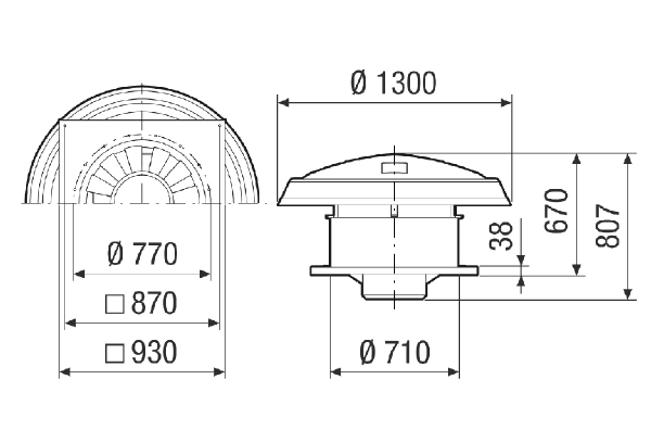 KIT DAD 71 IM0020798.PNG Conversion kit for axial fans for use as roof fans, DN 710