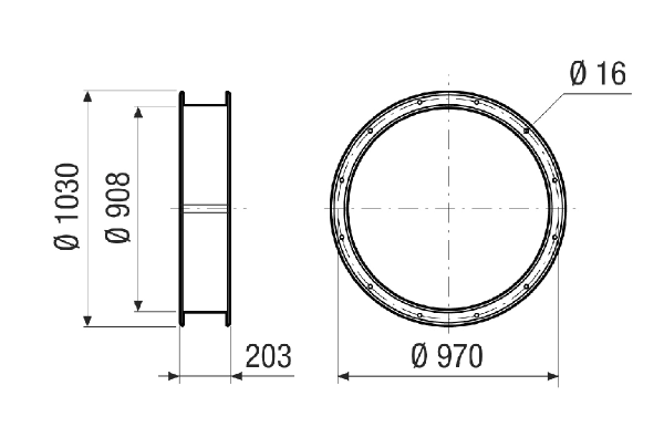 ELI v 90 IM0020986.PNG Flexible coupling for sound- and vibration-damped installation, galvanised, DN 900
