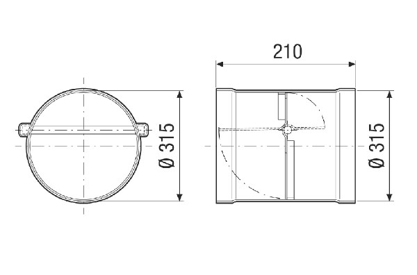 VKKI 40 IM0021259.PNG Samostalna žaluzina, plastika, priključna dimenzija 315, antracit