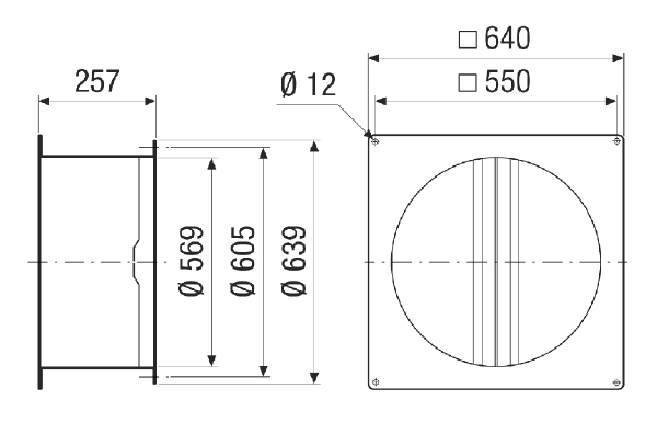 VKRI 50-56 IM0021284.PNG Volet de fermeture pour gaine ronde avec plaque de raccordement arrondie, automatique, DN 500-560