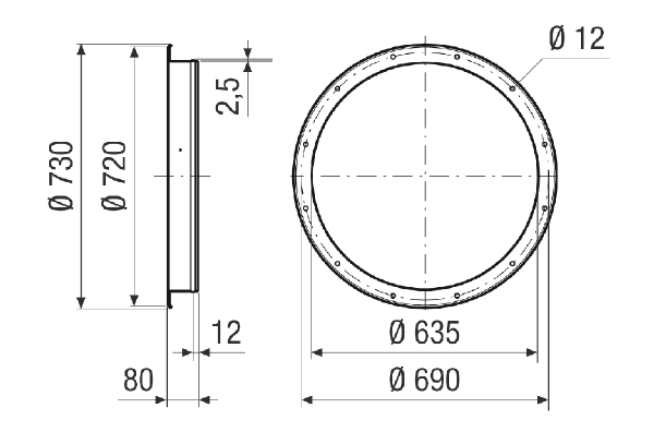 GSI v 63 IM0021381.PNG Counter socket for connecting DN 630 duct to a fan, galvanised