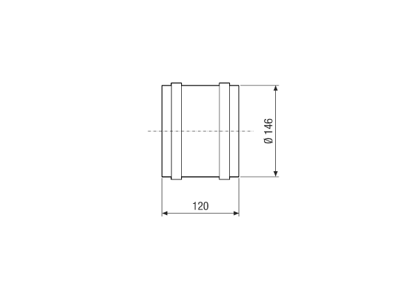 ECA 15/2 E IM0021542.PNG Duct-mounted fan for installation in folded spiral-seams ducts, DN 150, 320 m³/h